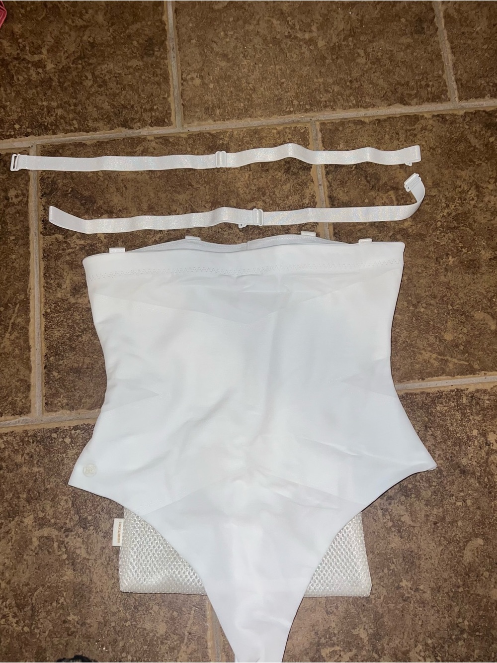 Honeylove White Strapless Shapewear Bodysuit